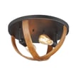 Maxim Lighting Compass Light Flush Mount in Antique Pecan with Black finish, crafted from durable steel for stylish illumination.