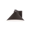 Maxim Lighting Conoid Outdoor Wall Light in Black Aluminum, perfect for enhancing outdoor spaces with modern elegance.
