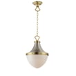 Maxim Lighting Conrad Pendant in Satin Nickel and Satin Brass, featuring a stylish steel and glass design.
