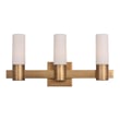 Maxim Lighting Contessa Bath Vanity Light in Natural Aged Brass with Steel and Glass for elegant bathroom decor.
