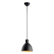 Maxim Lighting Cora Pendant in Black with Gold finish, featuring a sleek steel design for modern home decor.