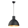 Maxim Lighting Cora Pendant in Black with Gold finish, featuring a sleek steel design for modern home decor.