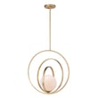 Maxim Lighting Coronet Pendant in Satin Brass, featuring a stylish design with steel and glass materials.