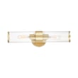 Maxim Lighting Crosby Wall Sconce in Satin Brass, featuring a sleek steel design for modern home decor.