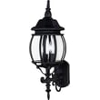 Maxim Lighting Crown Hill Outdoor Wall Light in Black Aluminum, perfect for enhancing outdoor spaces with stylish illumination.