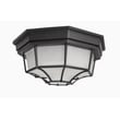 Maxim Lighting Crown Hill Outdoor Ceiling Mount in Black Aluminum, perfect for enhancing outdoor spaces with stylish illumination.