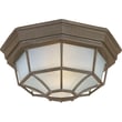 Maxim Lighting Crown Hill Outdoor Ceiling Mount in Rust Patina, durable aluminum design for stylish outdoor illumination.