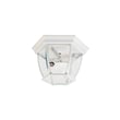 Maxim Lighting Crown Hill Outdoor Ceiling Light in White Aluminum, perfect for enhancing outdoor spaces with style.