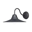 Maxim Lighting Dockside Outdoor Wall Light in Black finish, featuring a sleek Aluminum design with a clear glass shade, mounted on an exterior wall.
