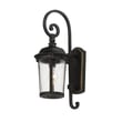 Maxim Lighting Dover Cast Outdoor Wall Light in Bronze finish, featuring an elegant, curved design with durable Aluminum construction.