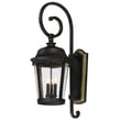 Maxim Lighting Dover Cast Outdoor Wall Light in Bronze finish, featuring a classic lantern design with clear glass panels and durable Aluminum construction.