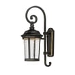 Maxim Lighting Dover LED Outdoor Wall Light in Bronze finish, featuring a sleek aluminum frame with a modern design