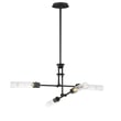 Maxim Lighting Equilibrium Linear Pendant with a sleek Black finish, featuring a modern design with Steel and Glass elements.