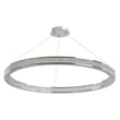 Maxim Lighting Eternity 20" LED Pendant featuring a polished chrome finish with a steel frame and crystal accents, elegantly suspended from the ceiling.