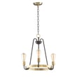 Maxim Lighting Haven Chandelier in Oil Rubbed Bronze with Brass finish, featuring a sleek steel frame and elegant design, perfect for modern interiors.