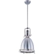 Maxim Lighting Hi-Bay Frosted Pendant in Polished Nickel finish with Steel and Glass materials, featuring a sleek, modern design.