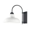 Maxim Lighting Industrial Outdoor Wall Sconce in Aluminum, featuring a sleek design with a White and Black finish