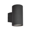 Maxim Lighting Lightray Glass Stripe Outdoor Wall Light in Architectural Bronze finish, featuring a sleek aluminum design with glass stripe accents.