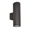 Maxim Lighting Lightray Outdoor Wall Light in Architectural Bronze finish, featuring a sleek, cylindrical aluminum design for modern exterior illumination.