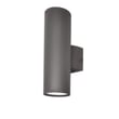 Maxim Lighting Lightray LED Outdoor Wall Light in Architectural Bronze finish, featuring a sleek, cylindrical aluminum design for modern exterior illumination.