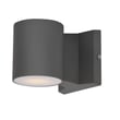 Maxim Lighting Lightray LED Round Outdoor Wall Light in Architectural Bronze finish, featuring a sleek Aluminum design.