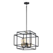 Maxim Lighting Liner Pendant, featuring a sleek design in Black with Satin Brass finish, crafted from durable Steel, elegantly illuminates the space.