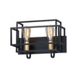 Maxim Lighting Liner Bathroom Vanity Light in Black with Satin Brass finish, featuring a sleek Steel design with modern, linear elements.