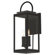 Maxim Lighting Nassau Vivex Outdoor Wall Sconce in Black finish, featuring a Steel frame and Glass panels
