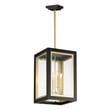 Image of Maxim Lighting's Neoclass Outdoor Pendant, featuring an elegant design in black with gold finish, crafted from durable aluminum.