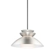 Maxim Lighting Nordic 1-Light Pendant in Brushed Platinum finish, featuring a sleek aluminum design with a modern, minimalist aesthetic.