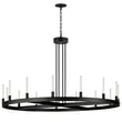 Ovation Chandelier by Maxim Lighting, featuring an elegant design with black aluminum finish, showcasing multiple lights in a circular arrangement.