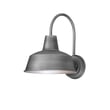 Maxim Lighting Pier M Outdoor Wall Light in Weathered Zinc finish, featuring a sleek aluminum frame with a modern design