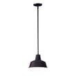 Maxim Lighting Pier M Outdoor Pendant in Black finish, featuring a sleek aluminum frame with a modern design, hanging elegantly against a neutral background.