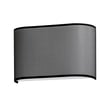 Maxim Lighting Prime Wide 120-277 Wall Sconce in Black Organza finish, featuring a sleek steel frame with acrylic diffuser, mounted on a wall.