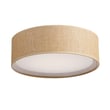 Maxim Lighting Prime LED Flush Mount featuring a sleek steel frame with a grass cloth finish, complemented by an acrylic diffuser for soft illumination.