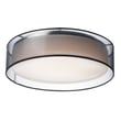 Maxim Lighting Prime LED Flush Mount in Black finish with a sleek Steel frame and Acrylic diffuser, providing a modern and elegant ceiling light.