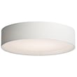 Maxim Lighting Prime LED Flush Mount with a sleek Steel frame, Acrylic diffuser, and White Weave finish, providing modern elegance and soft illumination.