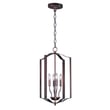 Provident Chandelier by Maxim Lighting in Oil Rubbed Bronze finish, featuring a sleek steel frame with elegant, minimalist design and multiple light fixtures.