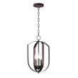 Maxim Lighting Provident Foyer Chandelier in Oil Rubbed Bronze finish, featuring a steel frame with elegant curves and multiple candle-style lights.
