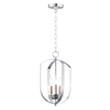 Maxim Lighting Provident Foyer Chandelier in Satin Nickel finish, featuring a sleek steel frame with elegant, modern design elements.