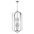 Maxim Lighting Provident 6-Light Chandelier in Satin Nickel finish, featuring a sleek, modern design with steel construction and six elegant light fixtures.