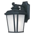 Maxim Lighting Radcliffe Outdoor Wall Light in Black Oxide finish, featuring an Aluminum frame with a modern design, mounted on an exterior wall.