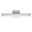 Maxim Lighting Rail Bathroom Vanity Light with a sleek Satin Nickel finish, featuring a modern design and aluminum construction for a stylish bathroom setting.