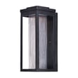 Maxim Lighting Salon Outdoor Wall Light in Black finish, featuring a sleek Aluminum frame with a modern design