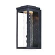 Maxim Lighting Salon Outdoor Wall Light in Black finish, featuring a sleek aluminum frame with a modern design