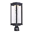 Maxim Lighting Salon LED Outdoor Pole/Post Mount in Black finish, featuring an Aluminum structure with a sleek, modern design for exterior illumination.