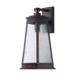 Maxim Lighting Schooner Outdoor Wall Light in Olde Brass finish, featuring a classic lantern design with stainless steel accents.