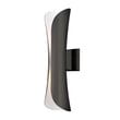 Maxim Lighting Scroll Outdoor Wall Light in Architectural Bronze finish, featuring an elegant aluminum scroll design with a frosted glass shade.