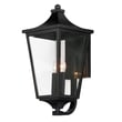Maxim Lighting Sutton Place VX Outdoor Wall Sconce in Black finish with Steel and Glass materials, featuring a sleek, modern design for outdoor use.