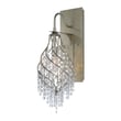 Maxim Lighting Twirl Wall Sconce featuring a Golden Silver finish with intricate Steel and Crystal design elements.